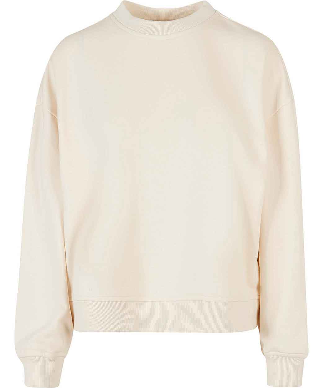 Build Your Brand BY212 Women’s oversized crew neck sweatshirt