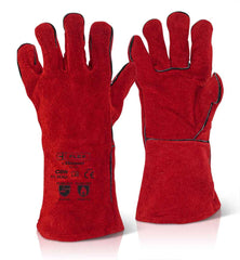 Beeswift Red Welders Gauntlet 14" Pack of 10