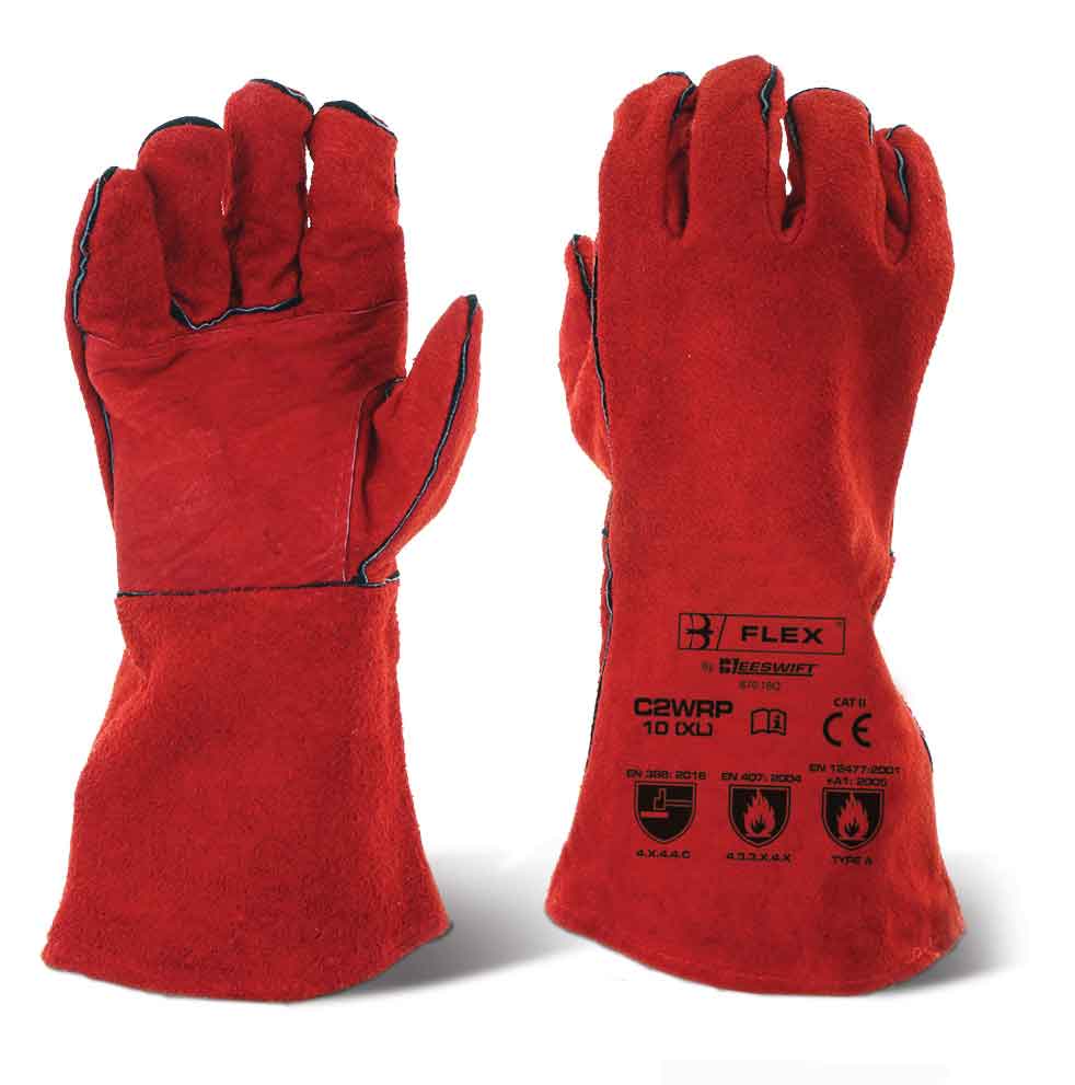 Click 2000 Red C2WRP Welders Gauntlet 14" Cat 2 R/P
