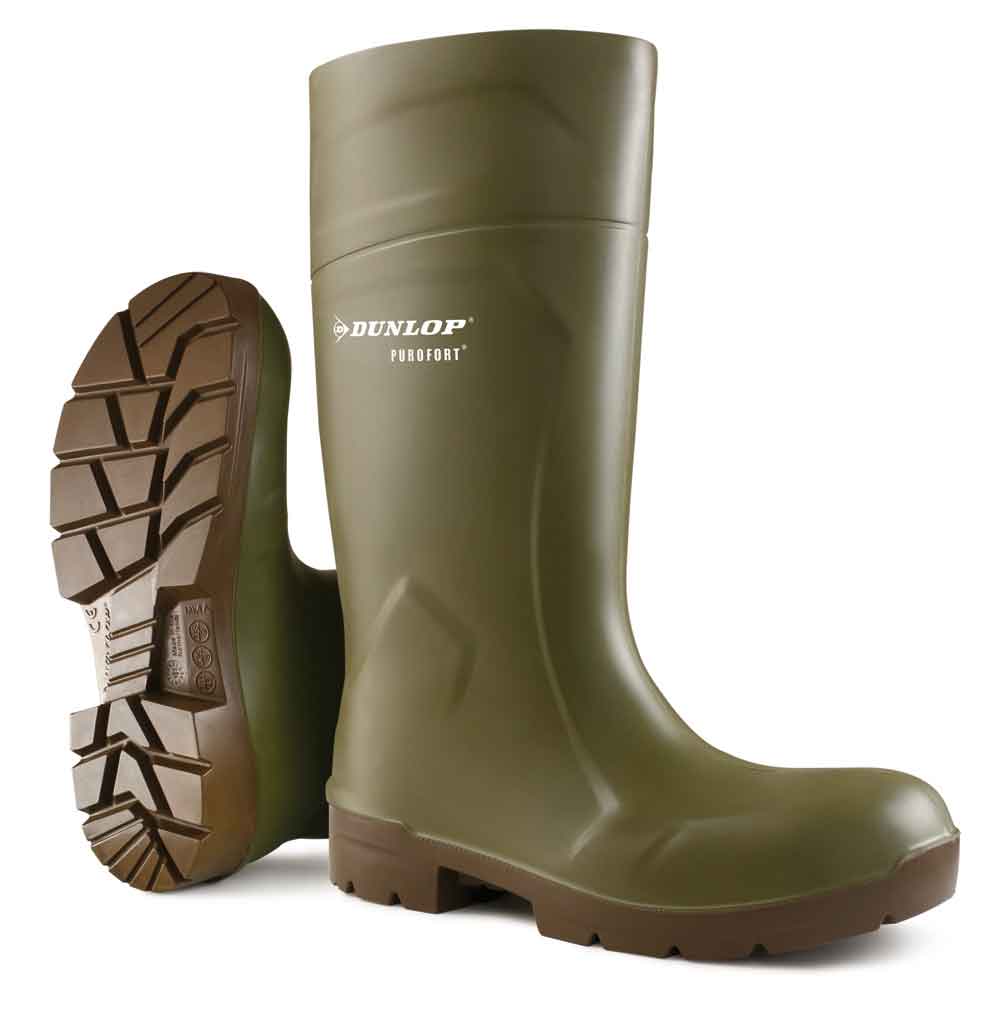 Dunlop CA61831 Purofort Multigrip Safety Welly Green