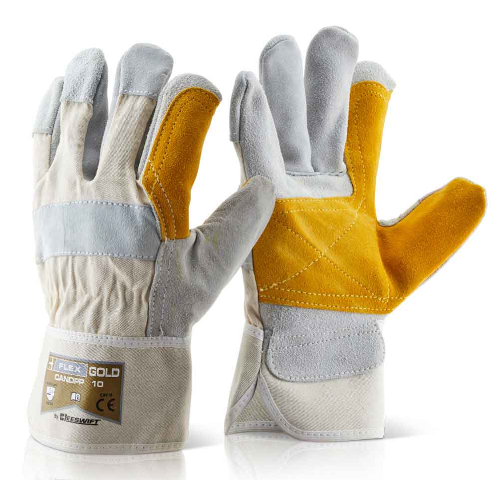 Beeswift Canadian Double Palm High Quality Rigger Glove Pack of 10