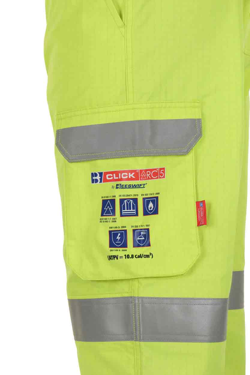 Beeswift Arc CARC5 Arc Compliant Saturn Yellow Trousers