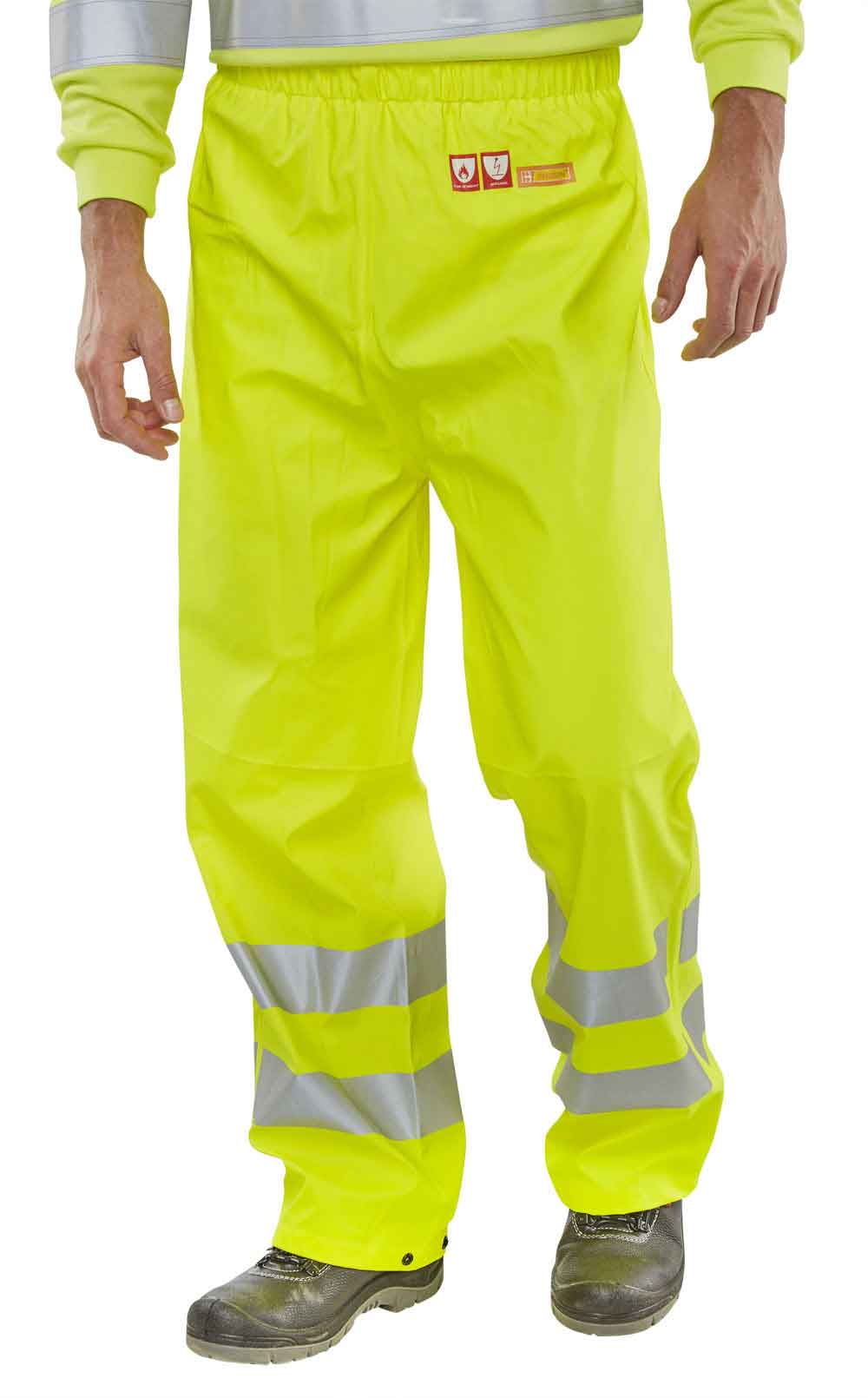 Beeswift CFRLR52 Flame retardent Anti Static Saturn Yellow Trousers