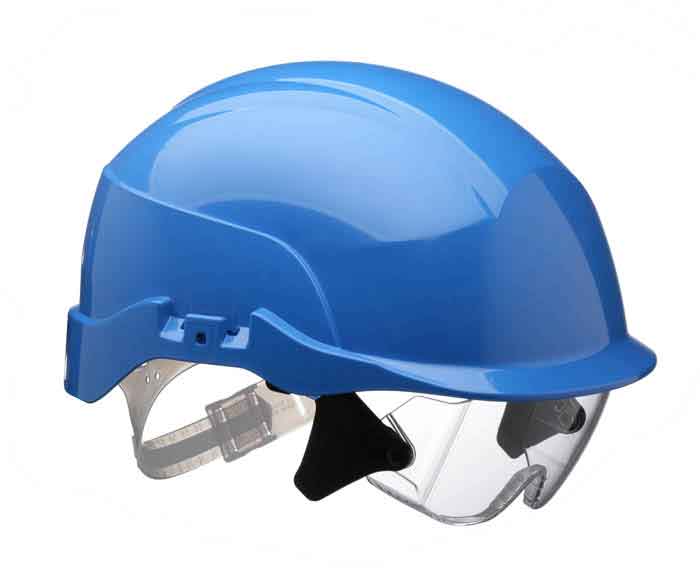 Centurion Spectrum Blue Helmet C/W Eye Shield (S20Br)
