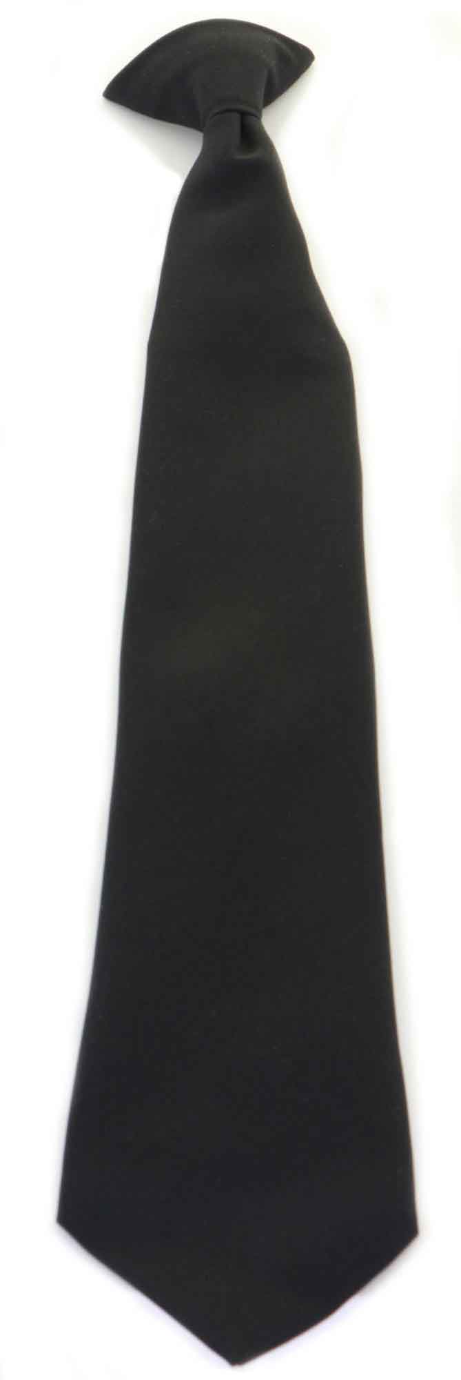Click Workwear COTBLK Clip On Tie Black
