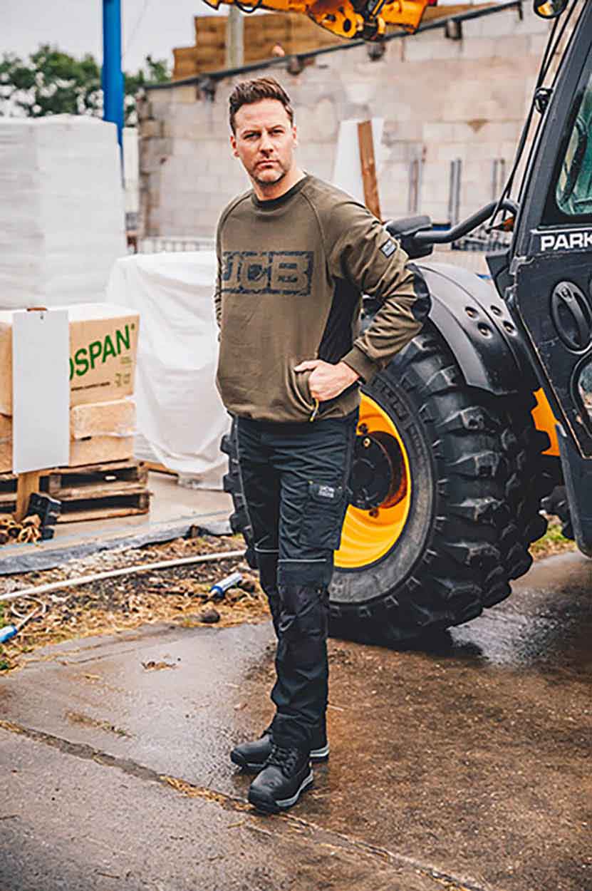 JCB Workwear Trade Crew Sweatshirt