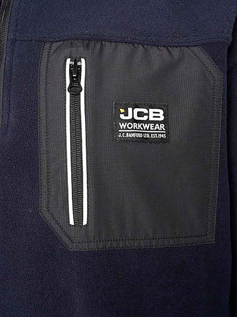 JCB Workwear Trade Heavyweight 1/4 Zip Tech Fleece