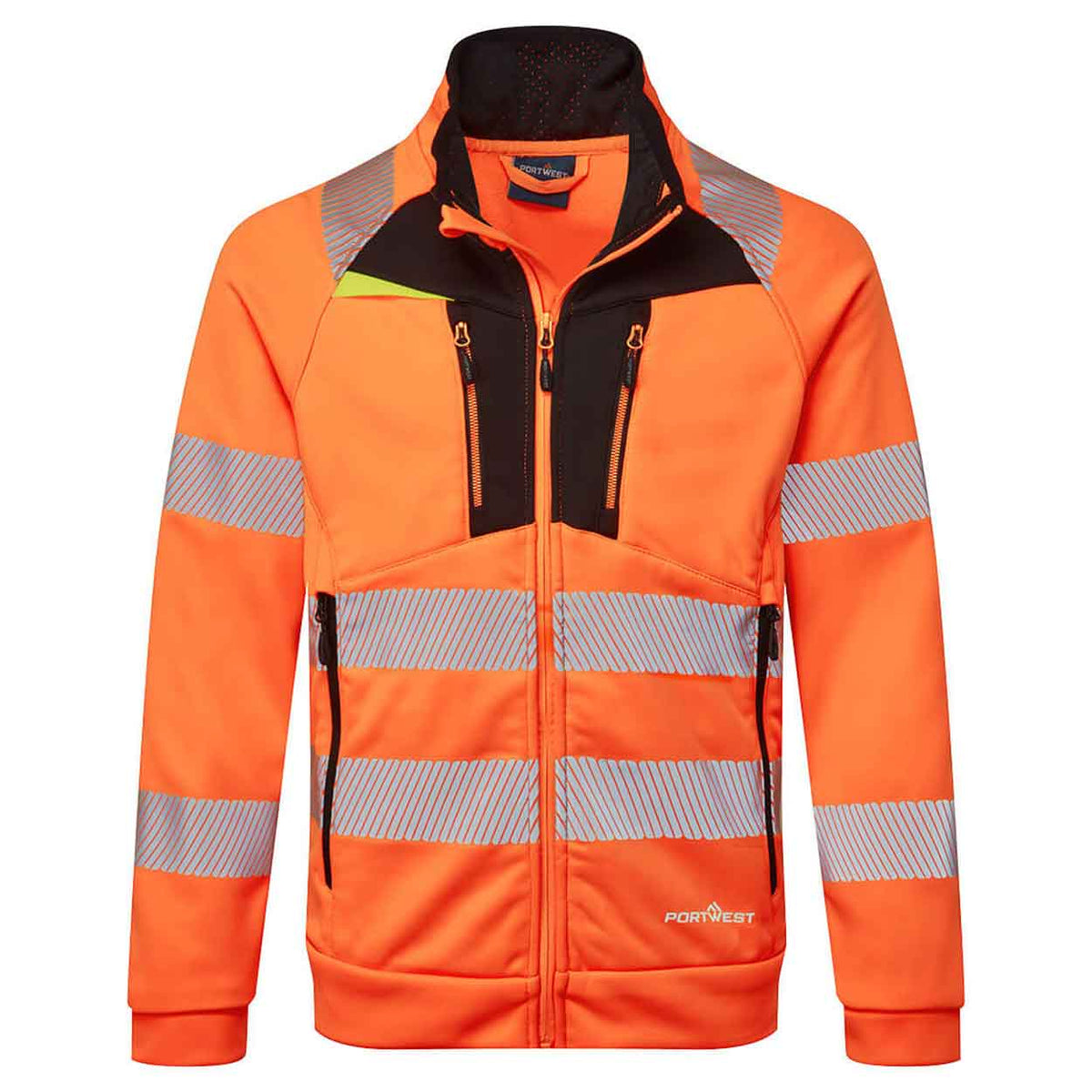 Portwest DX477 DX4 Hi-Vis Funnel Neck Sweatshirt