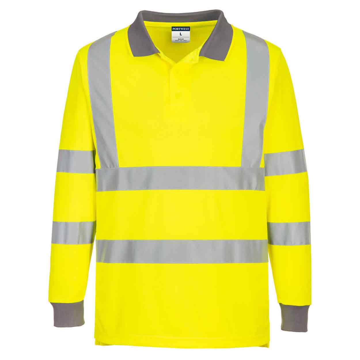 Portwest EC11 Eco Hi-Vis L/S Polo (Pack 6)