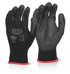 Beeswift Pu Coated Glove Black Pack of 10