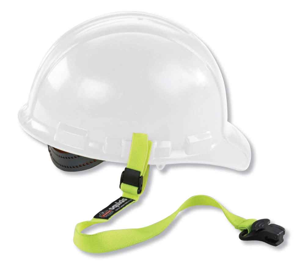 Ergodyne EY3155 Elastic Hard Hat Lanyard-Clamp