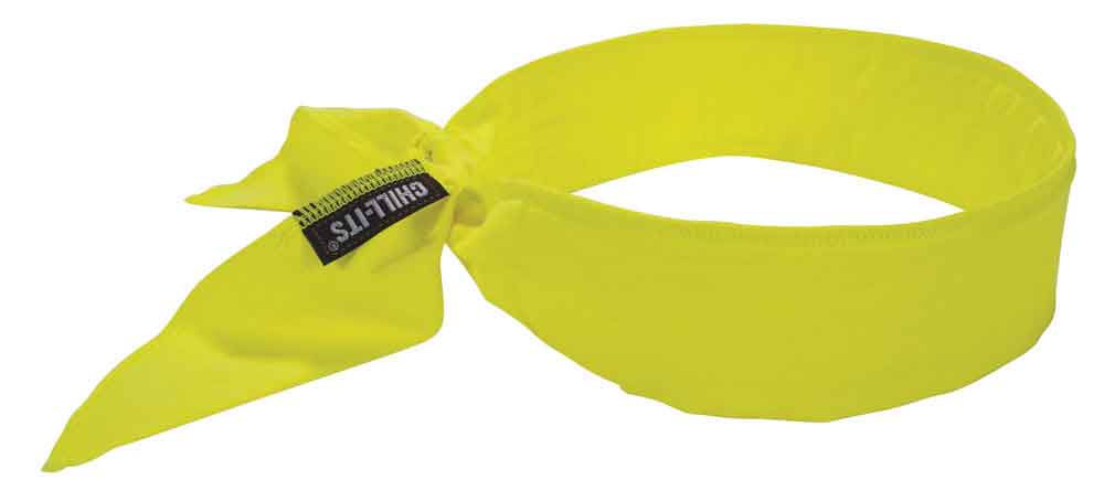 Ergodyne EY6702Y Evaporative Cooling Bandana Yellow