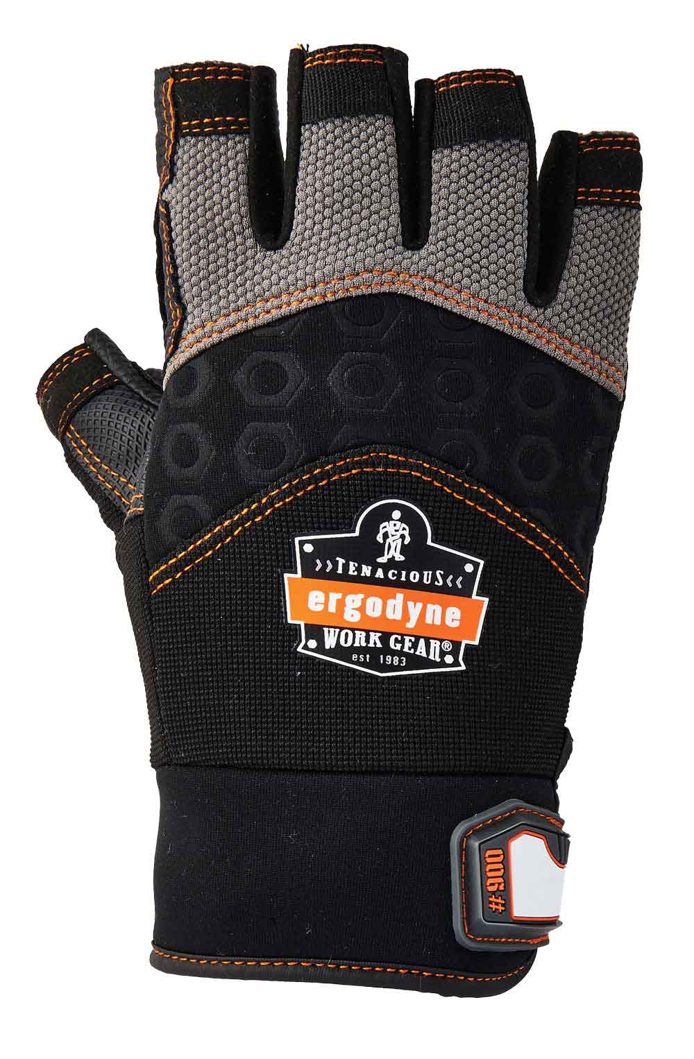 Ergodyne EY900 Ergodyne Impact Fingerless Glove Lge