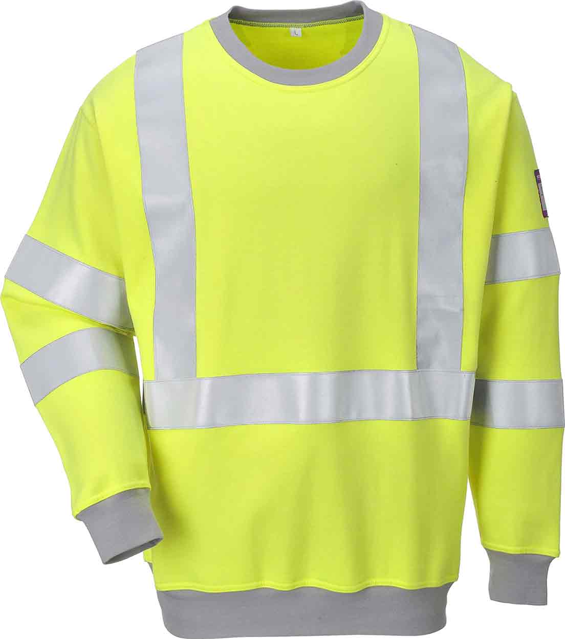 Portwest FR72 Flame Resistant Anti-Static Hi-Vis Sweatshirt