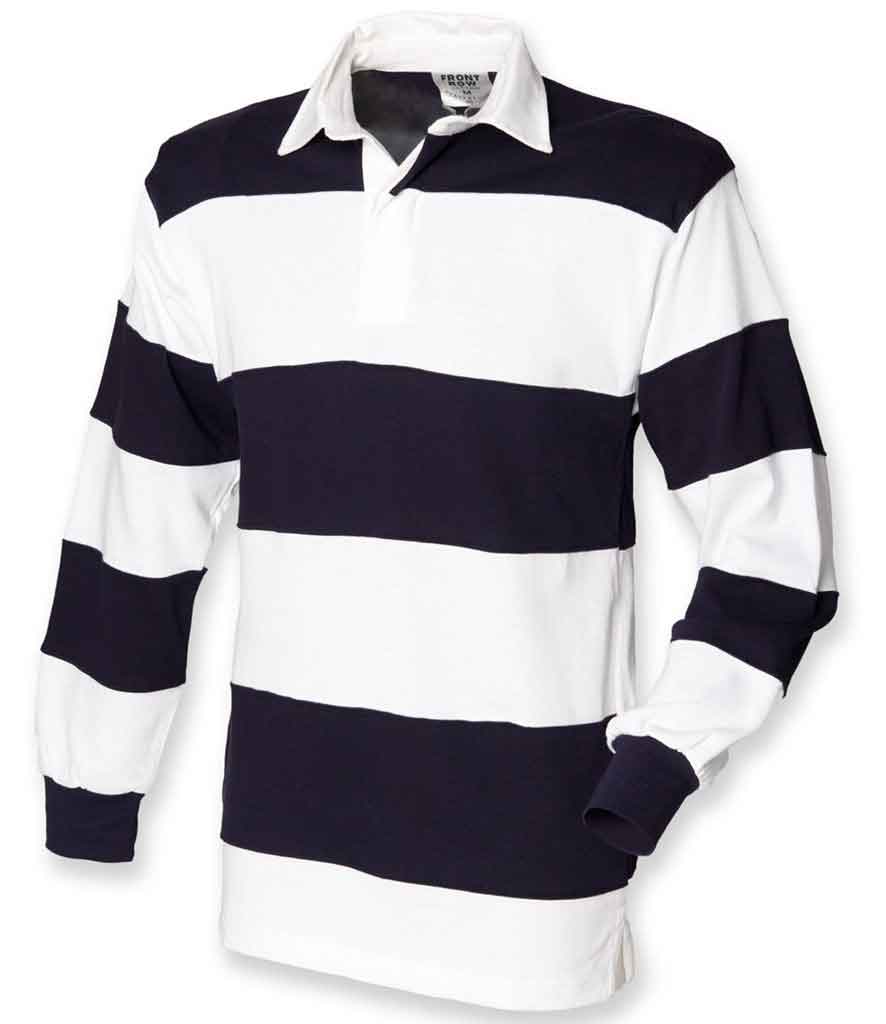 Front Row FR8 Sewn Stripe Rugby Shirt