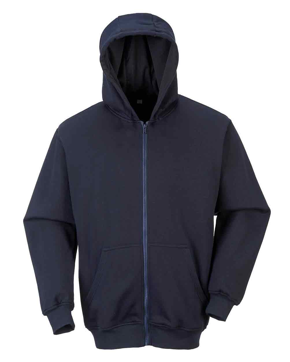 Portwest FR81 FR Zip Front Hooded Sweatshirt