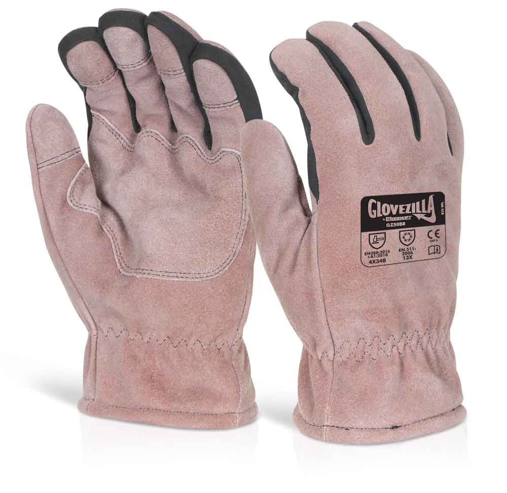 Glovezilla Thermal Leather Glove Pair