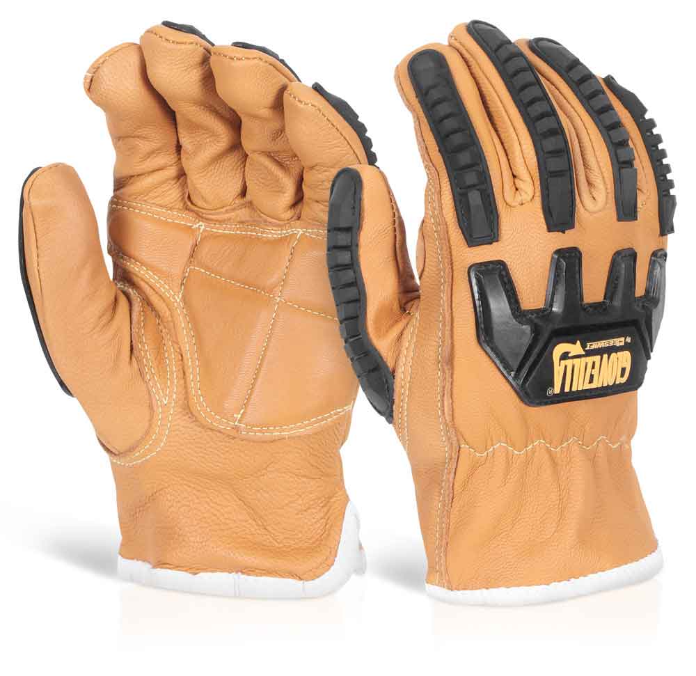 GZ81 Glovezilla Impact Arc Flash Drivers Glove Brown