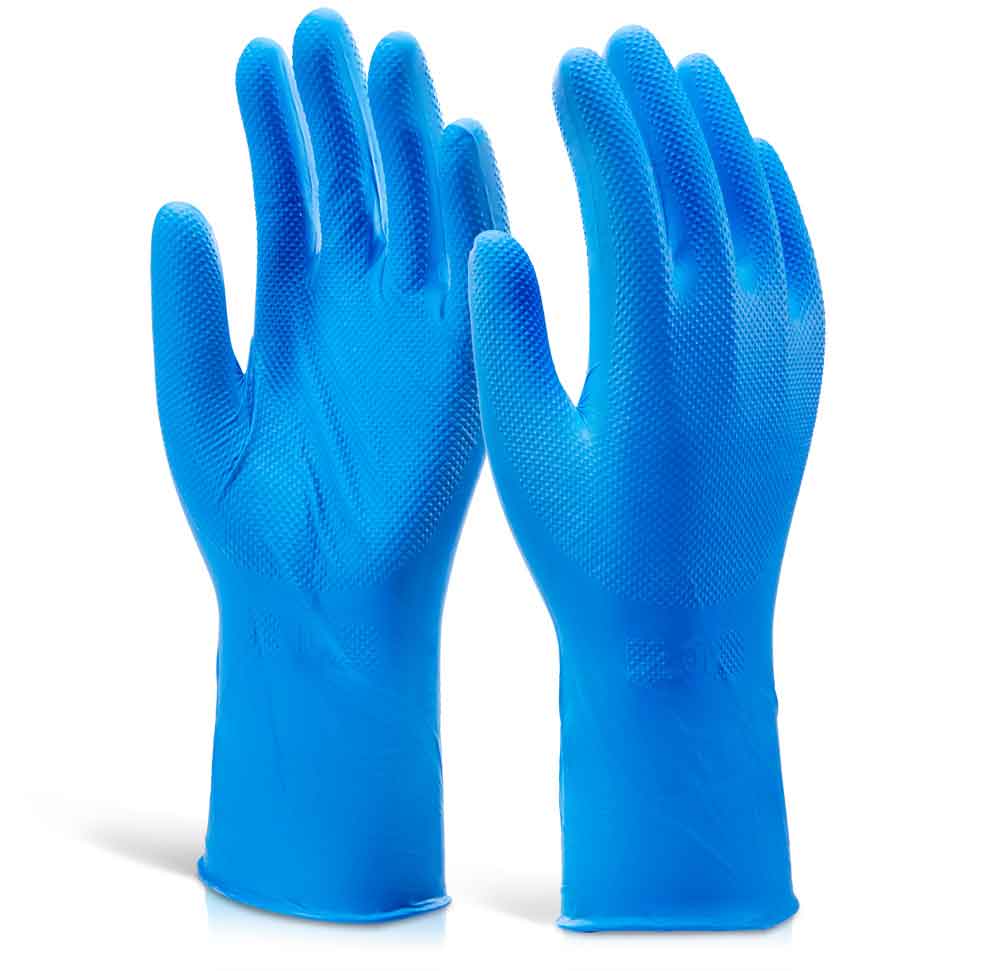 Glovezilla GZNDG15 Nitrile Disposable Diamond Grip Glove (500 pairs)