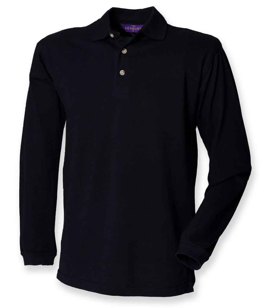 Henbury H105 Classic Long Sleeve Polo
