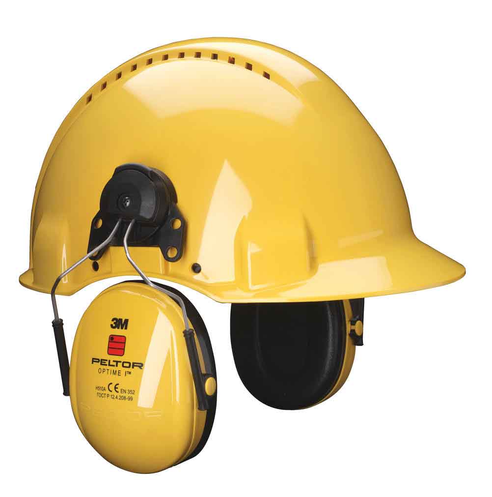 3M H510P3E-405-GU Peltor Optime 1 Helmet Attach Ear defenders
