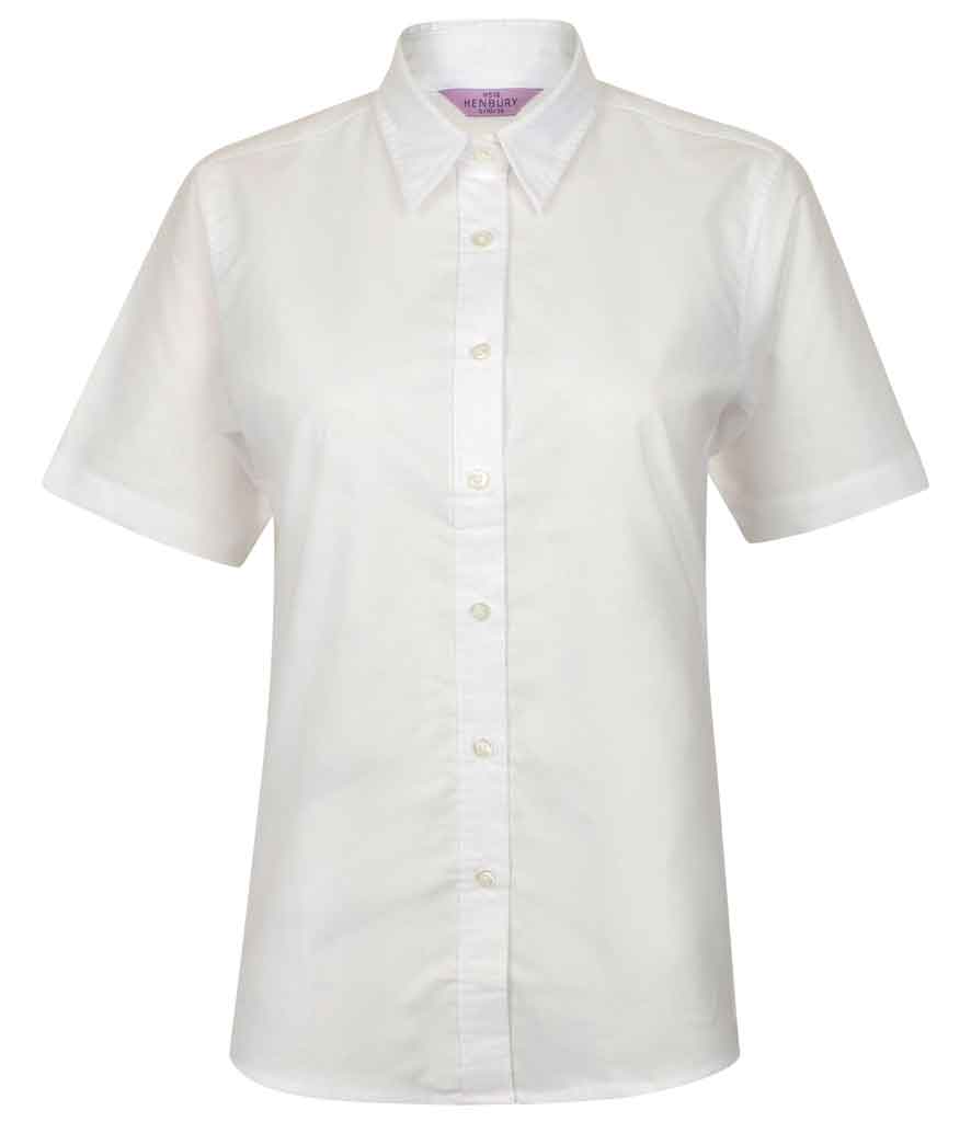 Henbury H516 Ladies Short Sleeve Oxford Shirt