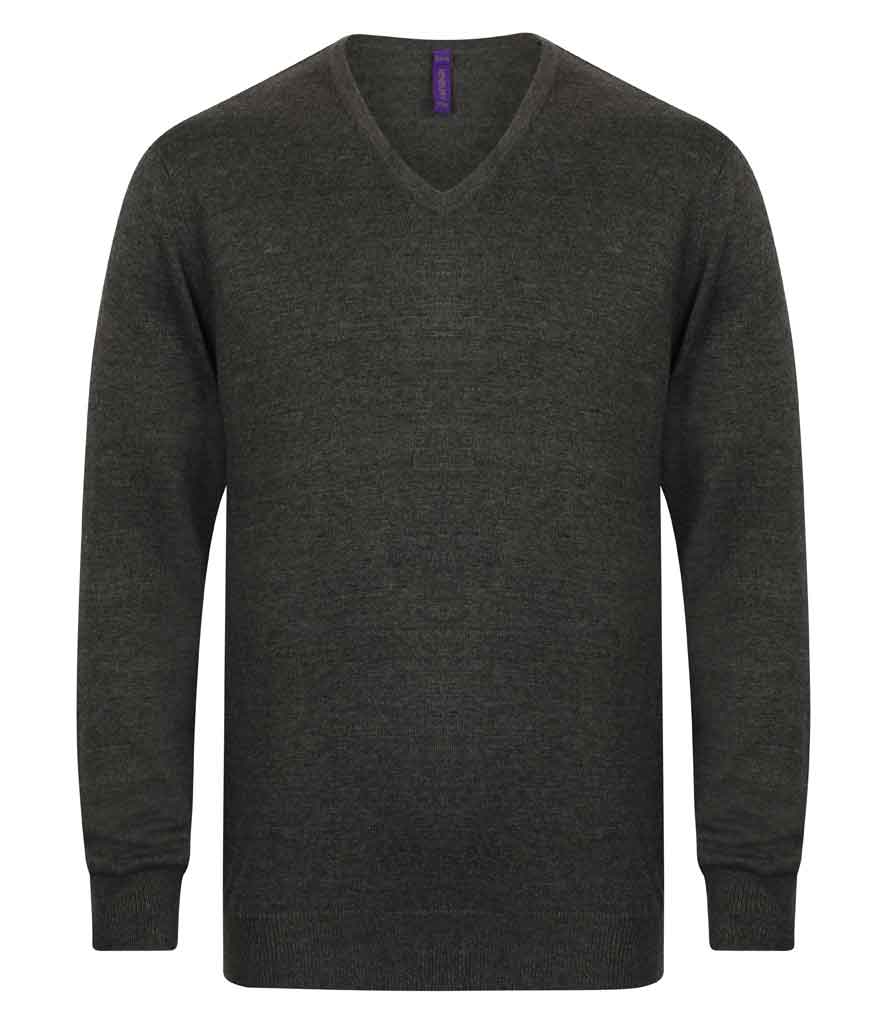 Henbury H720 Mens V Neck Sweater