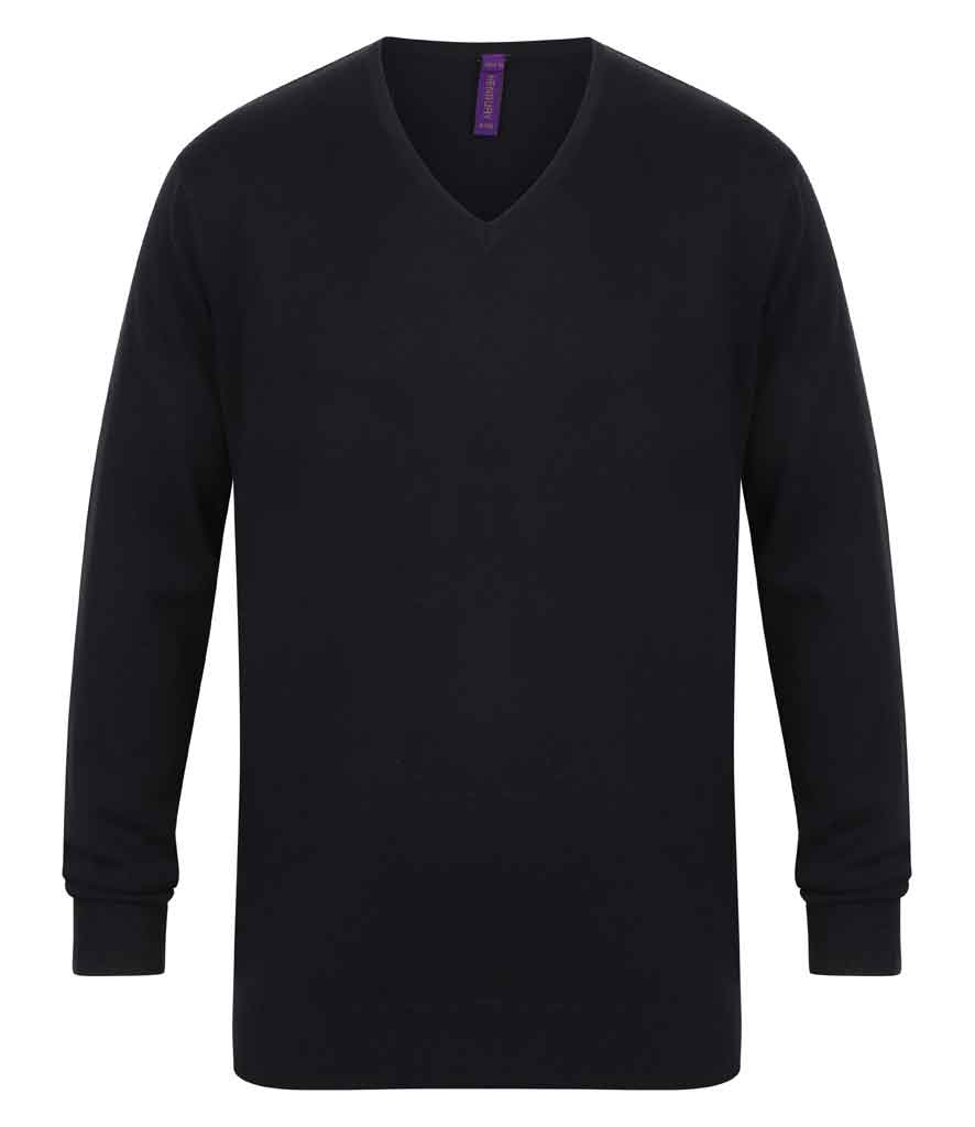 Henbury H720 Mens V Neck Sweater