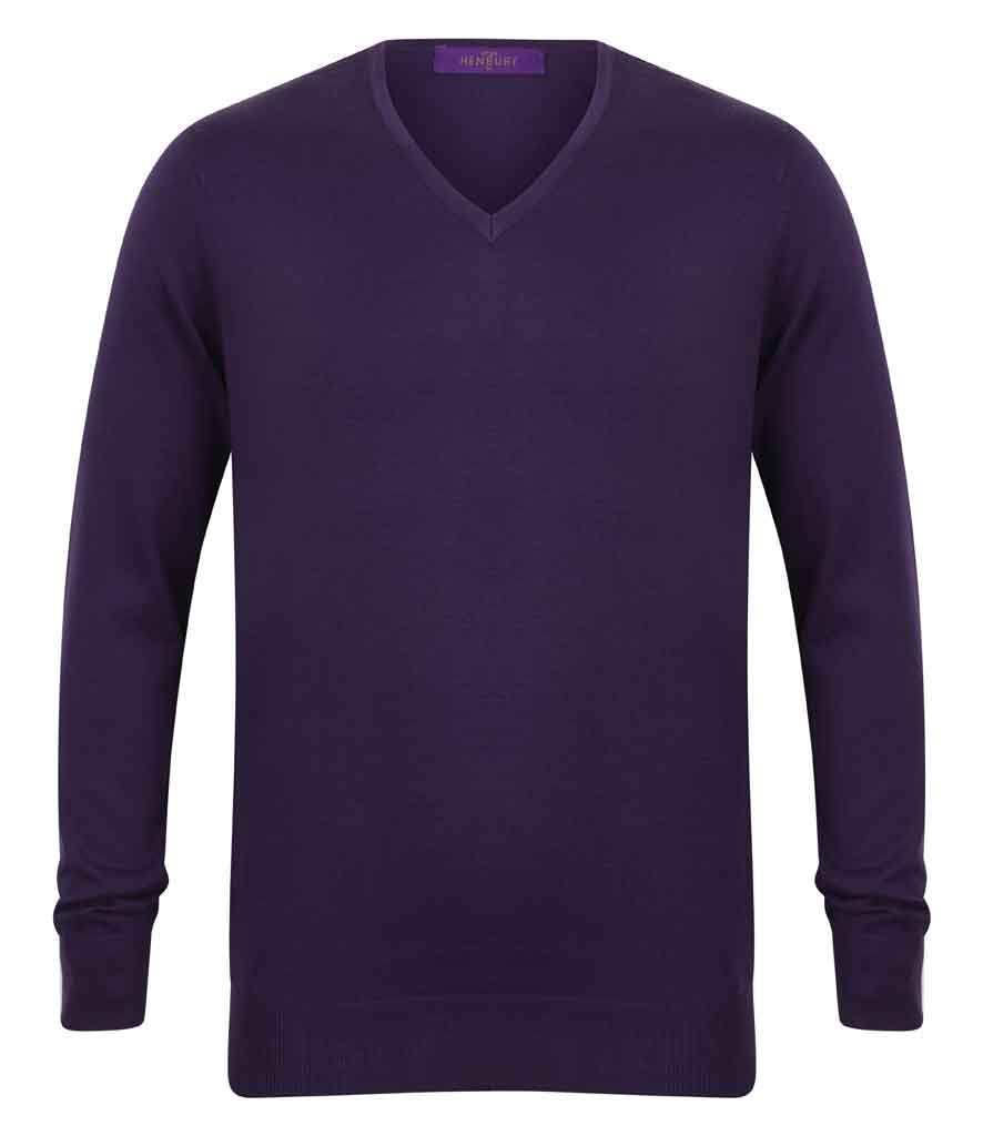 Henbury H720 Mens V Neck Sweater