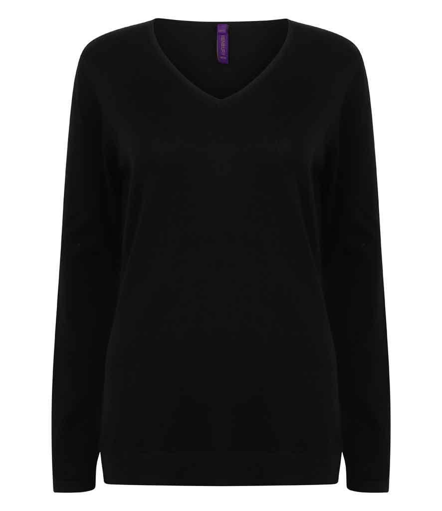 Henbury H721 Ladies V Neck Sweater