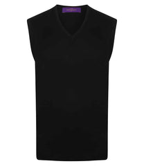 Henbury H724 Sleeveless V Neck Sweater