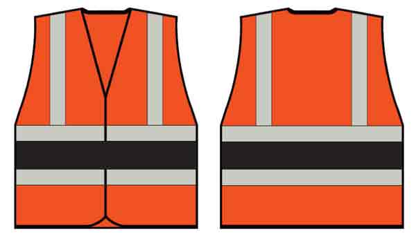 Beeswift HVVA2 Orange Wceng Vest With Contrast Band
