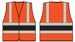 Beeswift HVVA2 Orange Wceng Vest With Contrast Band