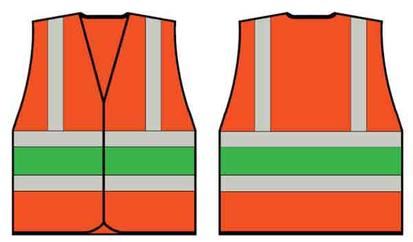 Beeswift HVVA2 Orange Wceng Vest With Contrast Band