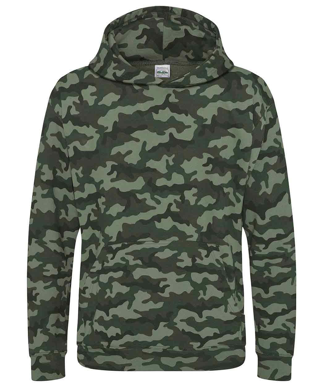 AWDis Just Hoods JH14J Kids camo hoodie