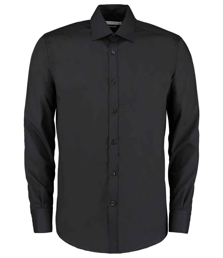 Kustom Kit K192 Long Sleeve Slim Fit Business Shirt