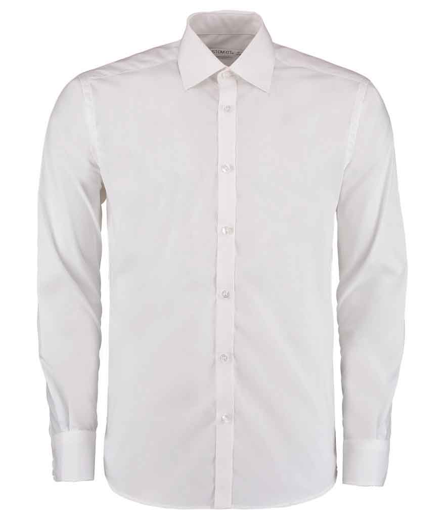 Kustom Kit K192 Long Sleeve Slim Fit Business Shirt