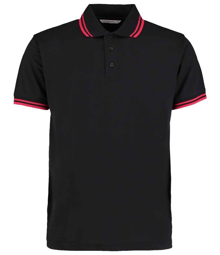 Kustom Kit K409 Contrast Tipped Pique Polo Shirt