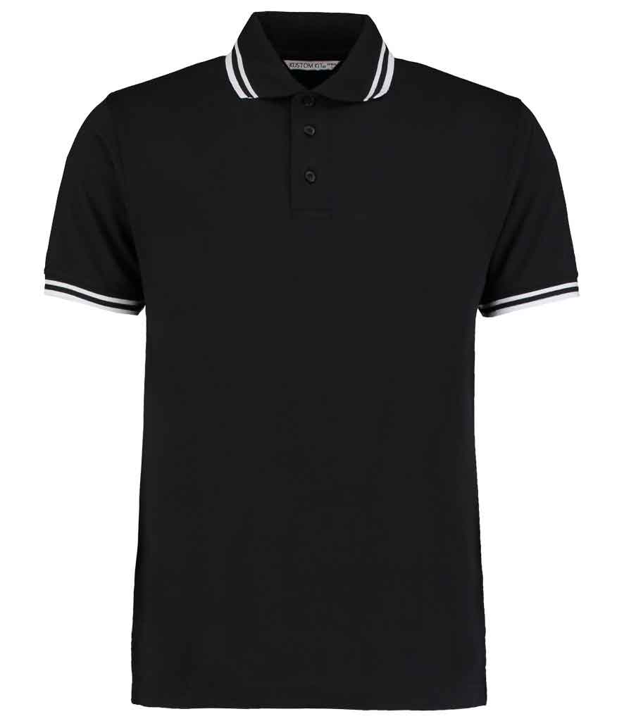 Kustom Kit K409 Contrast Tipped Pique Polo Shirt