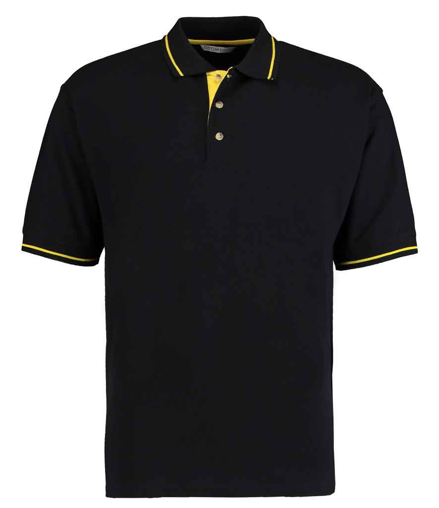 Kustom Kit K606 St Mellion Tipped Pique Polo Shirt