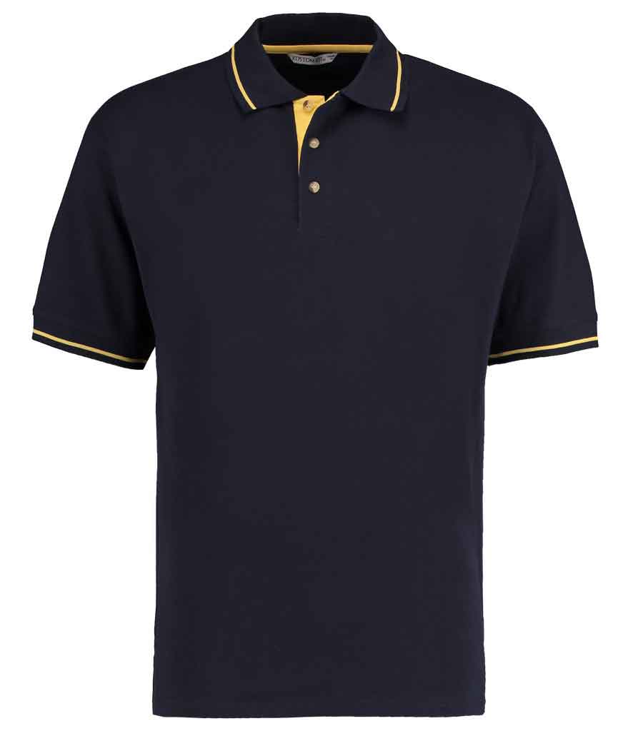 Kustom Kit K606 St Mellion Tipped Pique Polo Shirt