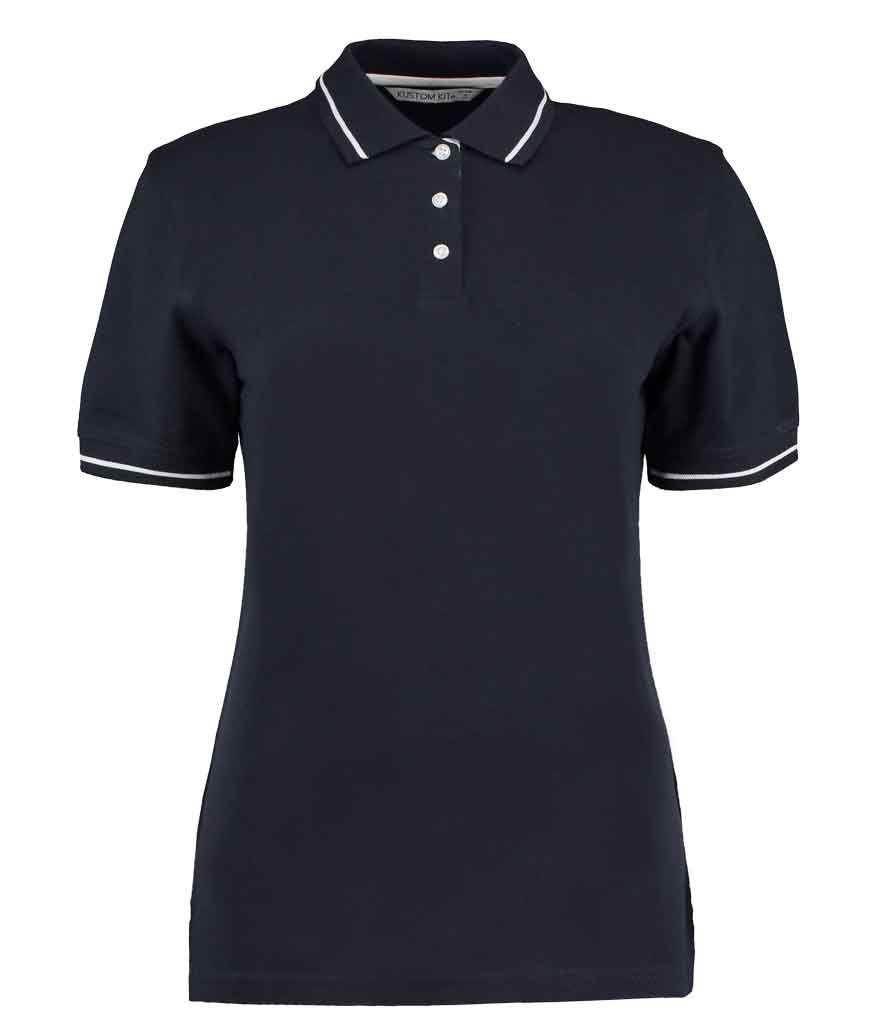 Kustom Kit K706 Ladies St Mellion Tipped Pique Polo Shirt