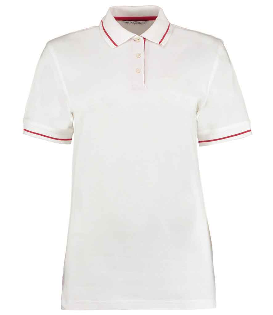 Kustom Kit K706 Ladies St Mellion Tipped Pique Polo Shirt