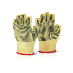 Beeswift Kutstop KFLGMW Kevlar Fingerless Dotted Glove