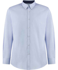 Kustom Kit K190 Long Sleeve Contrast Premium Oxford Button Collar Shirt