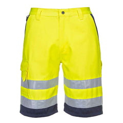 Portwest L043 Hi-Vis Lightweight Poly-Cotton Shorts