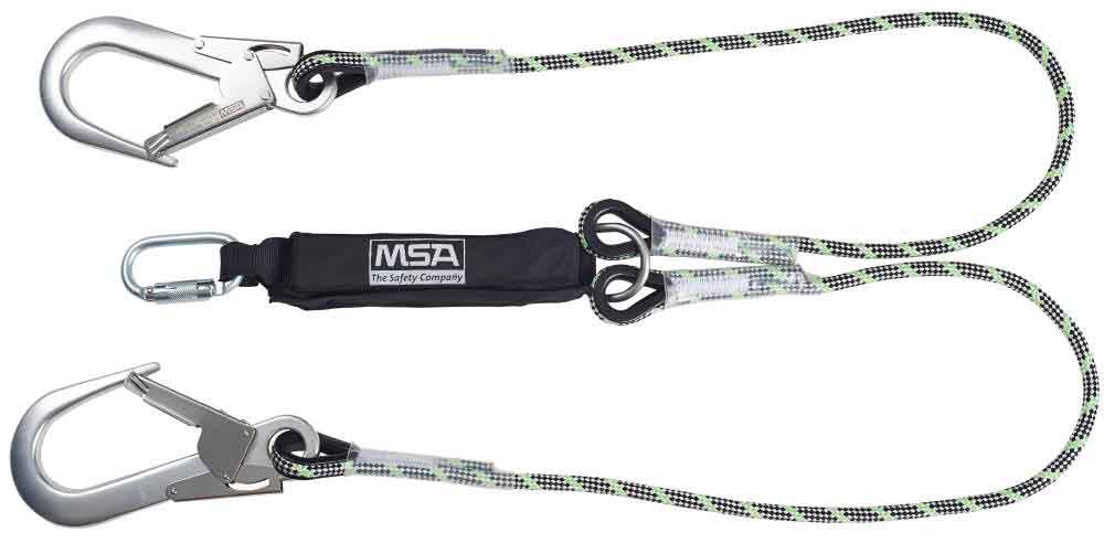 Msa MSA10185615 1.8M Kernmantel Twin Leg Energy Absorbing Lanyard