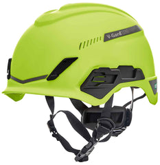 Msa MSA10194788 V-Gard H1 Tri-Vented Helmet Hi Vis Lime Green