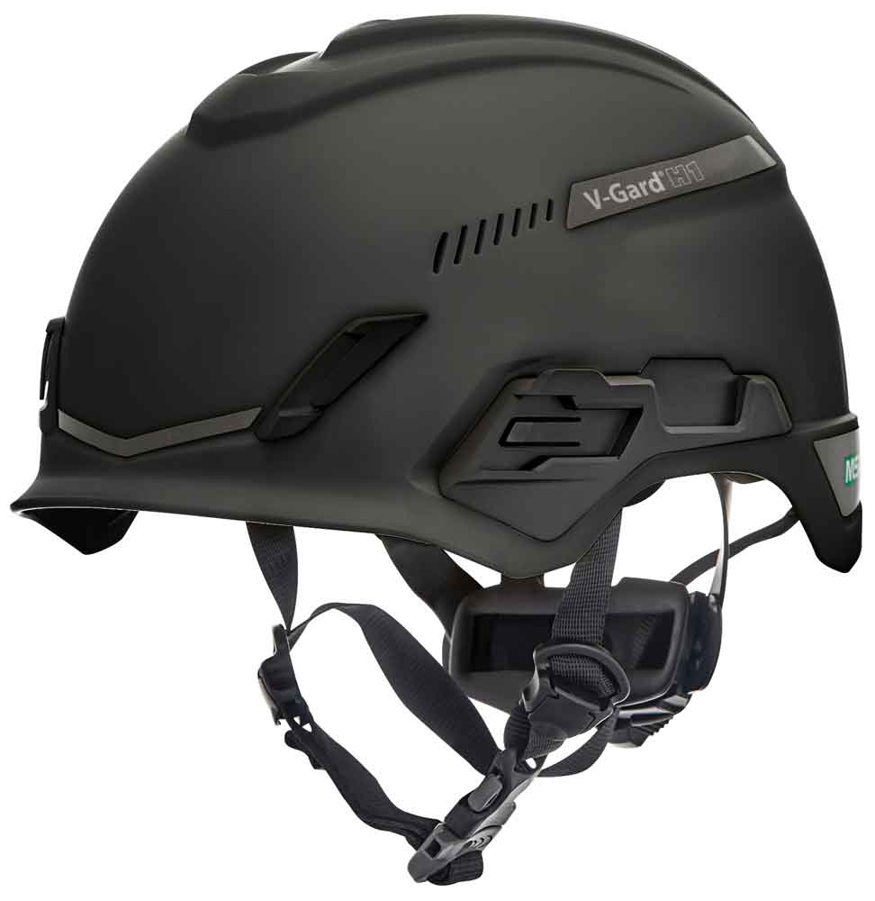 Msa MSA10194790 V-Gard H1 Tri-Vented Helmet Black