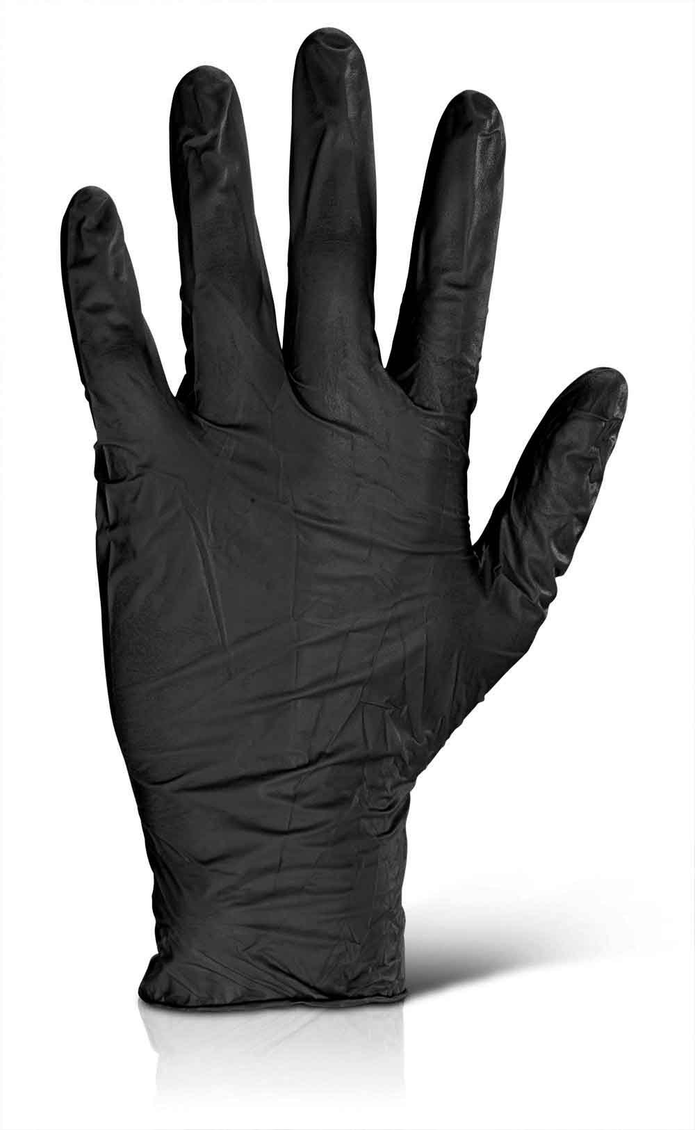 Click NDGPF Disposable Nitrile Gloves Black